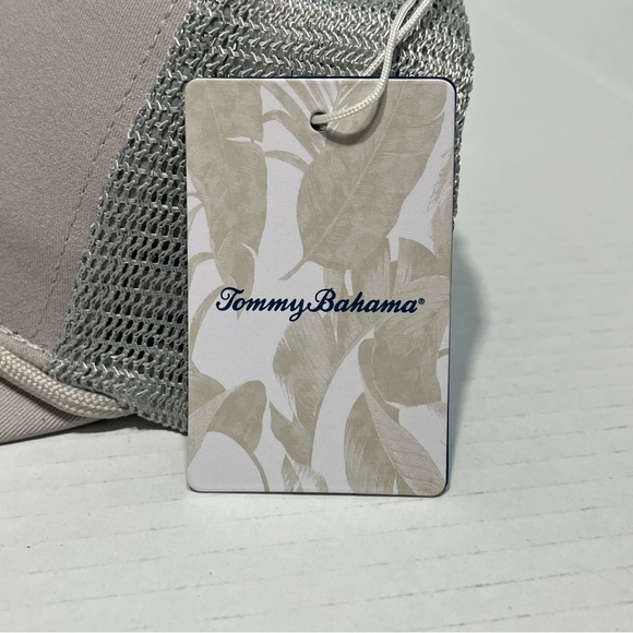 Tommy Bahama "Tip Your Cap" Marlin Logo Mens Trucker Hat Cord Gray Navy NWT - Picture 10 of 12
